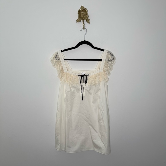 Urban Outfitters Dresses & Skirts - Urban Outfitters Kimchi Blue Rebecca Lace Trim Babydoll Mini Dress S